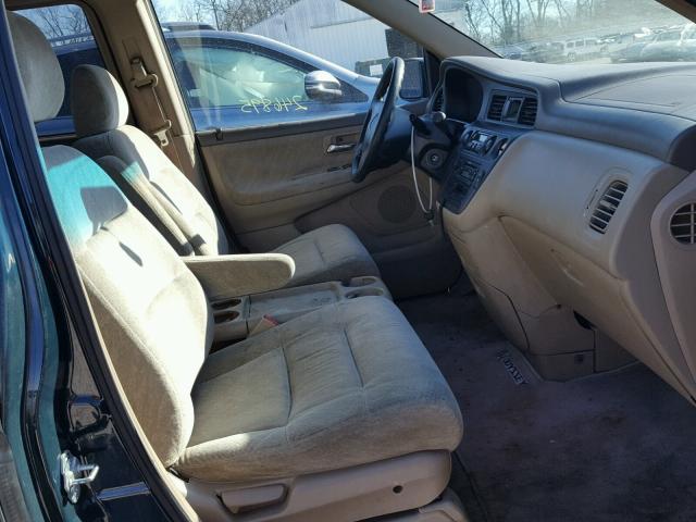 2HKRL18601H514996 - 2001 HONDA ODYSSEY EX GREEN photo 5