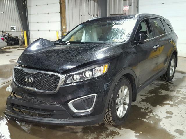 5XYPGDA3XGG043033 - 2016 KIA SORENTO LX BLACK photo 2