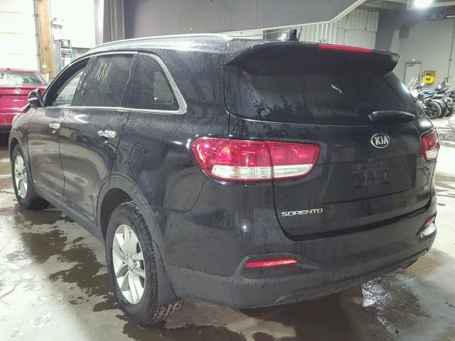 5XYPGDA3XGG043033 - 2016 KIA SORENTO LX BLACK photo 3