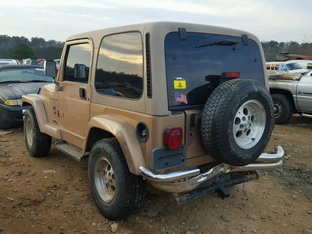 1J4FY49S6XP432005 - 1999 JEEP WRANGLER / GOLD photo 3