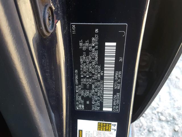 JTLKT324954008782 - 2005 TOYOTA SCION XB ლურჯი ფოტო 10