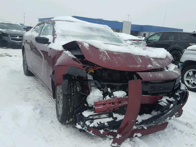 2C3CDXJG3HH630709 - 2017 DODGE CHARGER SX MAROON photo 1