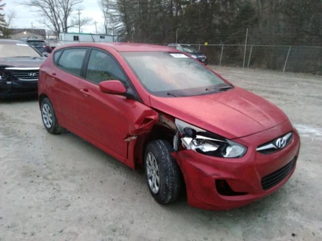 KMHCT5AE1EU148861 - 2014 HYUNDAI ACCENT GLS RED photo 1