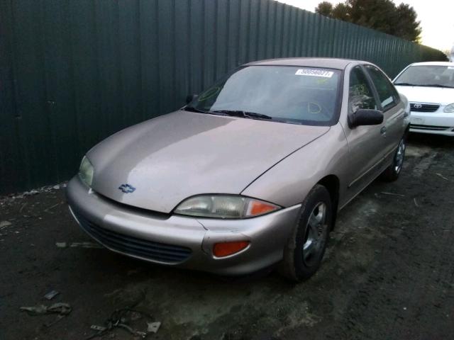 1G1JF5247V7110213 - 1997 CHEVROLET CAVALIER L BEIGE photo 2