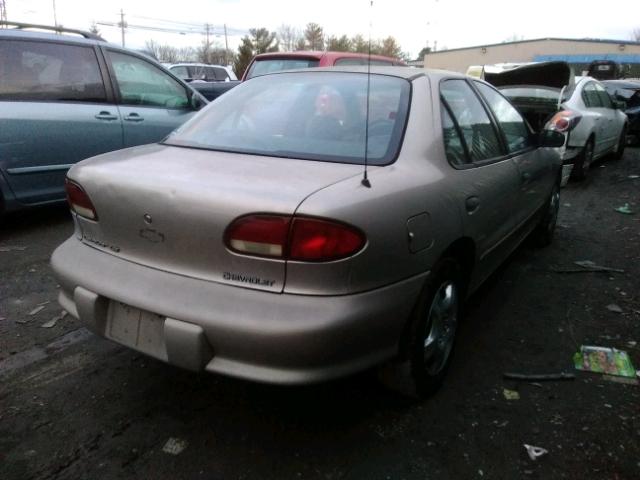 1G1JF5247V7110213 - 1997 CHEVROLET CAVALIER L BEIGE photo 4