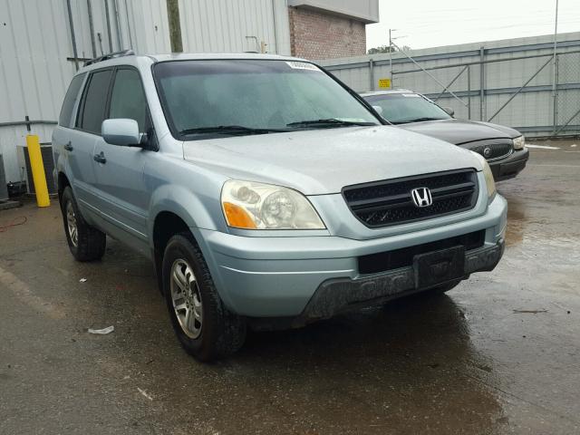 2HKYF18653H500307 - 2003 HONDA PILOT EXL BLUE photo 1