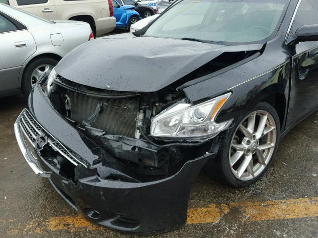 1N4AA5AP2AC838854 - 2010 NISSAN MAXIMA S BLACK photo 9