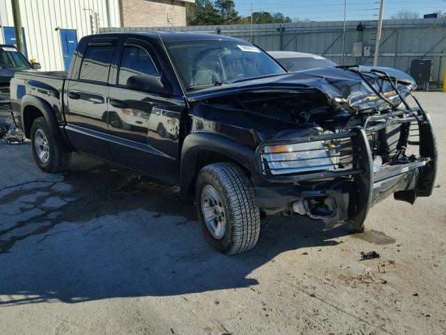 1D7HW48N08S507852 - 2008 DODGE DAKOTA QUA BLACK photo 1