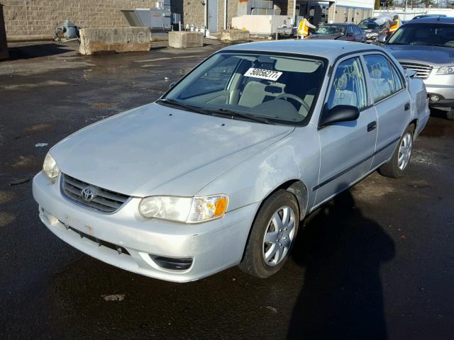 2T1BR12E51C426707 - 2001 TOYOTA COROLLA CE SILVER photo 2