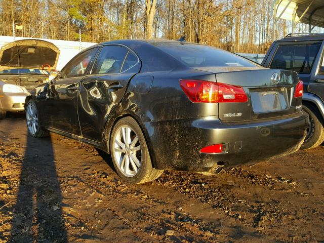 JTHBK262X75034496 - 2007 LEXUS IS 250 GRAY photo 3