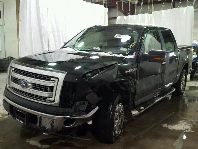 1FTFW1EF0DFA51836 - 2013 FORD F150 SUPER BLACK photo 2