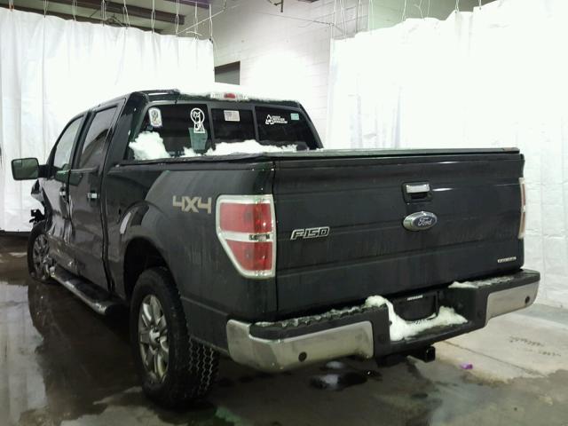 1FTFW1EF0DFA51836 - 2013 FORD F150 SUPER BLACK photo 3