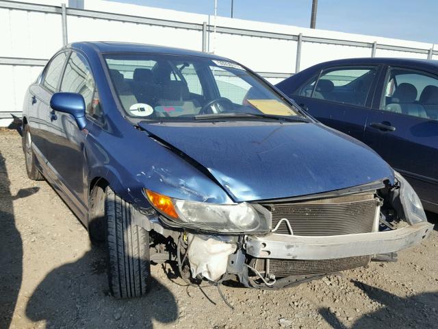 2HGFA16868H534395 - 2008 HONDA CIVIC EX BLUE photo 1