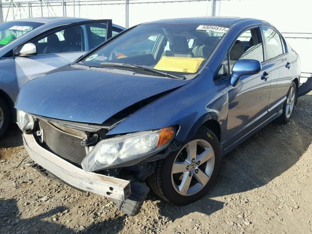 2HGFA16868H534395 - 2008 HONDA CIVIC EX BLUE photo 2