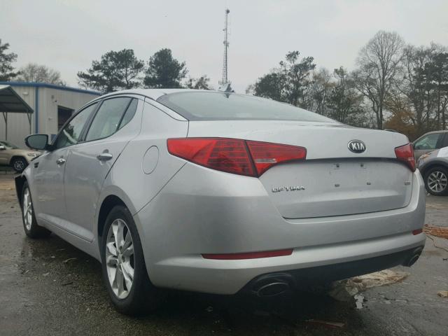 5XXGM4A79DG204807 - 2013 KIA OPTIMA LX SILVER photo 3