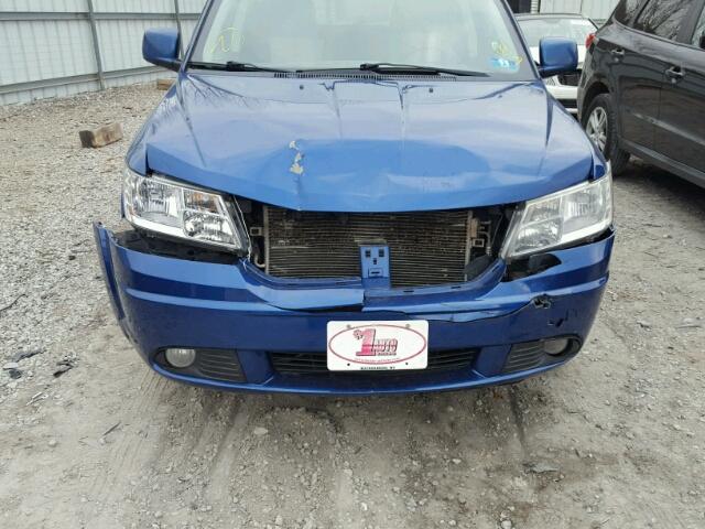 3D4GH57V49T170399 - 2009 DODGE JOURNEY SX BLUE photo 9