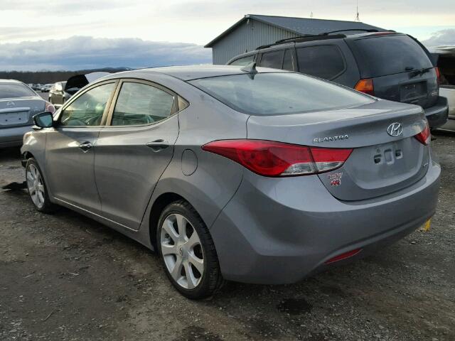 KMHDH4AE2BU088018 - 2011 HYUNDAI ELANTRA GL GRAY photo 3