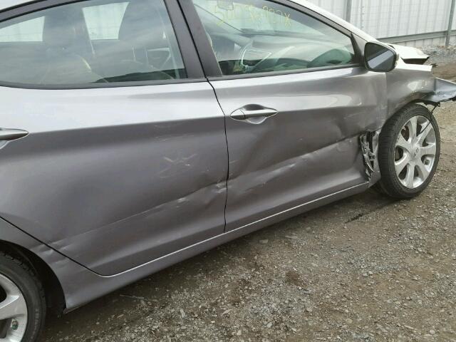 KMHDH4AE2BU088018 - 2011 HYUNDAI ELANTRA GL GRAY photo 9