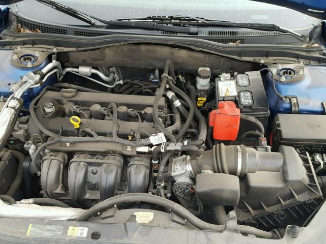 3FAHP0HA0CR392581 - 2012 FORD FUSION SE BLUE photo 7