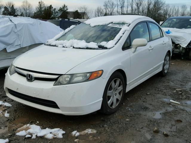 2HGFA16598H509738 - 2008 HONDA CIVIC LX WHITE photo 2