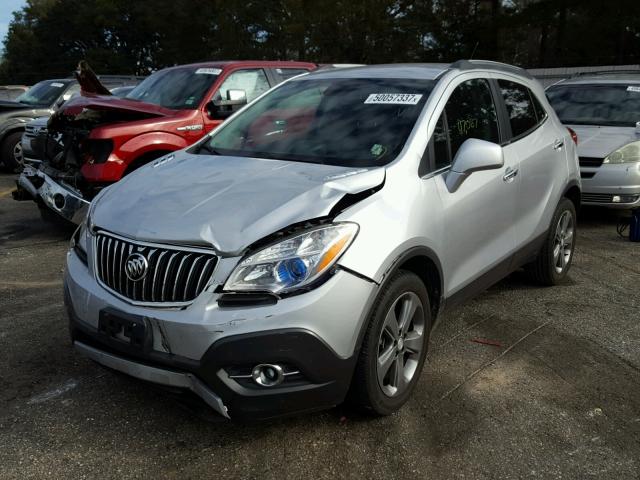 KL4CJBSB9DB172567 - 2013 BUICK ENCORE CON SILVER photo 2