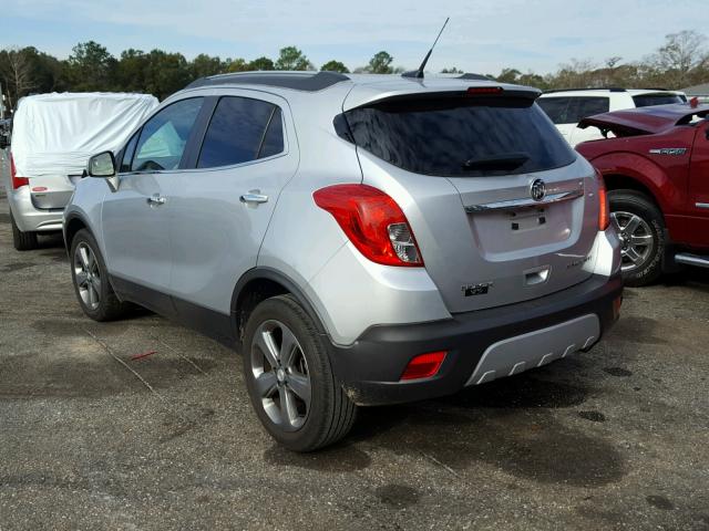 KL4CJBSB9DB172567 - 2013 BUICK ENCORE CON SILVER photo 3