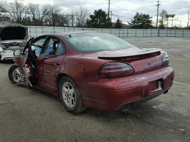 1G2WP52K91F265116 - 2001 PONTIAC GRAND PRIX MAROON photo 3