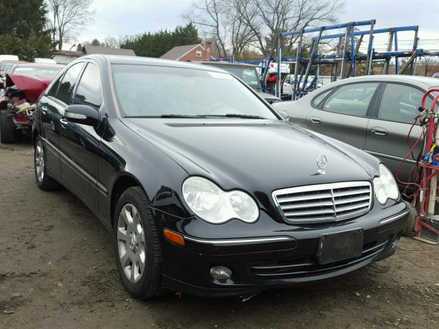 WDBRF81J55F665846 - 2005 MERCEDES-BENZ C 240 4MAT BLACK photo 1