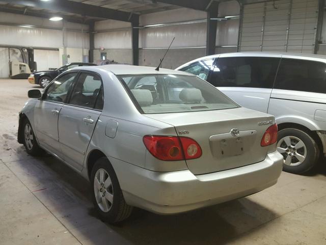 2T1BR38E24C215620 - 2004 TOYOTA COROLLA CE SILVER photo 3