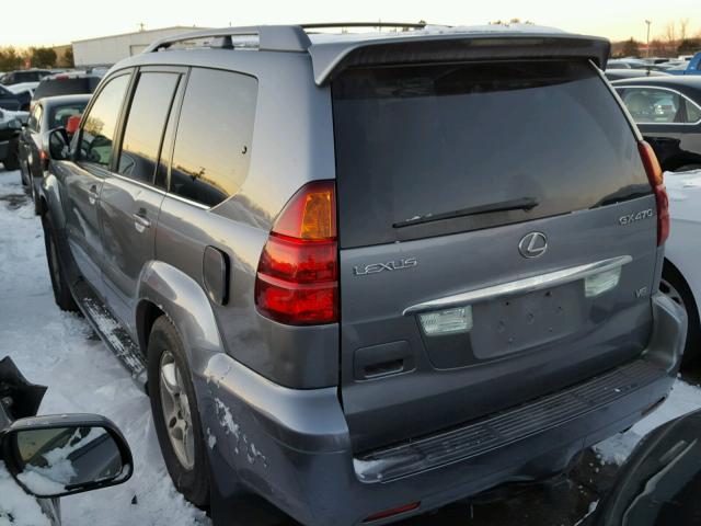 JTJBT20X950072683 - 2005 LEXUS GX 470 GRAY photo 3