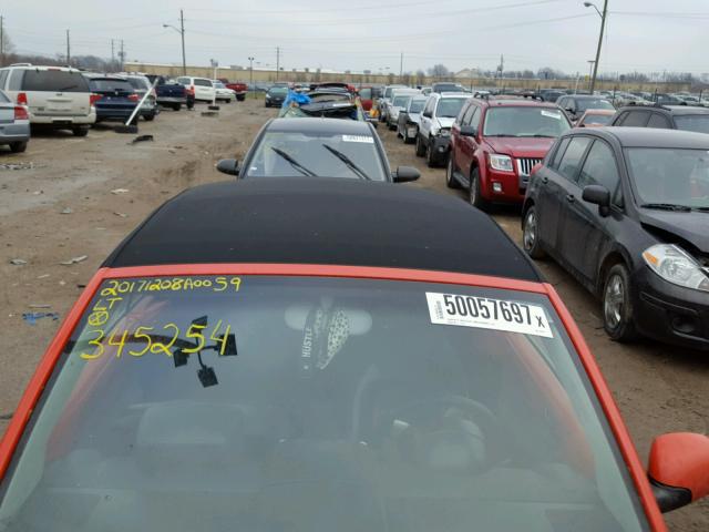 3VWCM31Y14M345254 - 2004 VOLKSWAGEN NEW BEETLE 橙色 照片 9