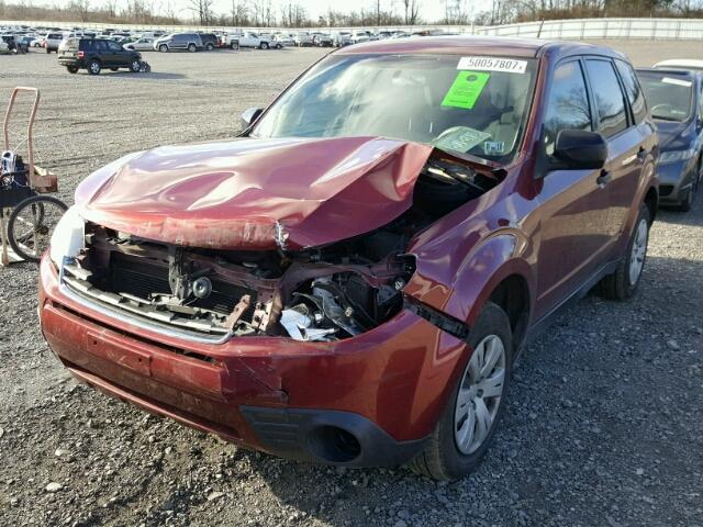 JF2SH6AC7AH701071 - 2010 SUBARU FORESTER 2 MAROON photo 2