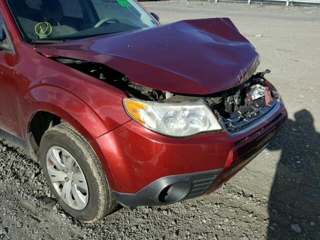 JF2SH6AC7AH701071 - 2010 SUBARU FORESTER 2 MAROON photo 9