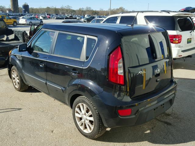 KNDJT2A62C7400700 - 2012 KIA SOUL + BLACK photo 3