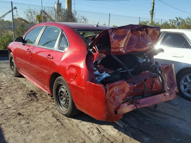 2G1WB5E34F1112374 - 2015 CHEVROLET IMPALA LIM RED photo 3