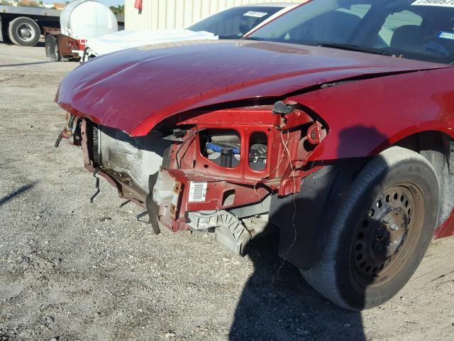 2G1WB5E34F1112374 - 2015 CHEVROLET IMPALA LIM RED photo 9