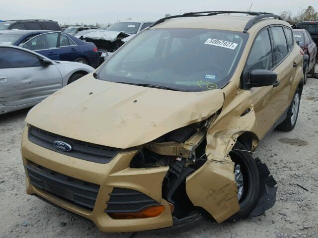 1FMCU0F74FUB96642 - 2015 FORD ESCAPE S GOLD photo 2