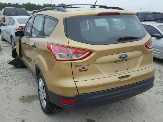 1FMCU0F74FUB96642 - 2015 FORD ESCAPE S GOLD photo 3