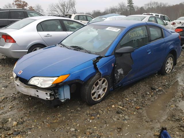 1G8AN12F83Z182134 - 2003 SATURN ION LEVEL BLUE photo 2
