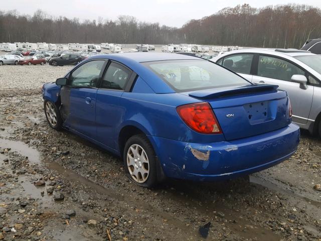 1G8AN12F83Z182134 - 2003 SATURN ION LEVEL BLUE photo 3