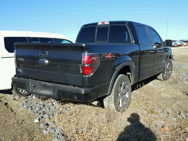 1FTFW1ETXBFB00463 - 2011 FORD F150 SUPER BLACK photo 4