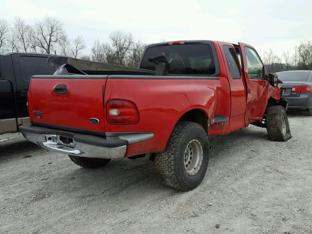 1FTRX07L3XKC23859 - 1999 FORD F150 RED photo 4