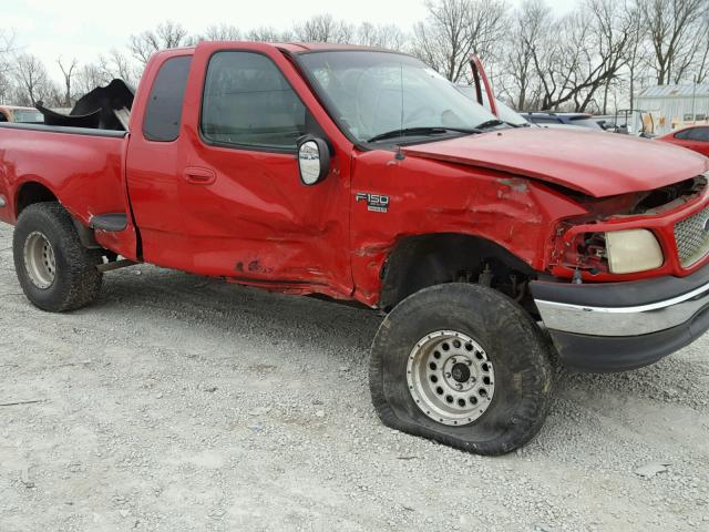 1FTRX07L3XKC23859 - 1999 FORD F150 RED photo 9