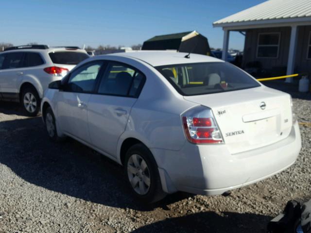 3N1AB61E87L709397 - 2007 NISSAN SENTRA 2.0 WHITE photo 3