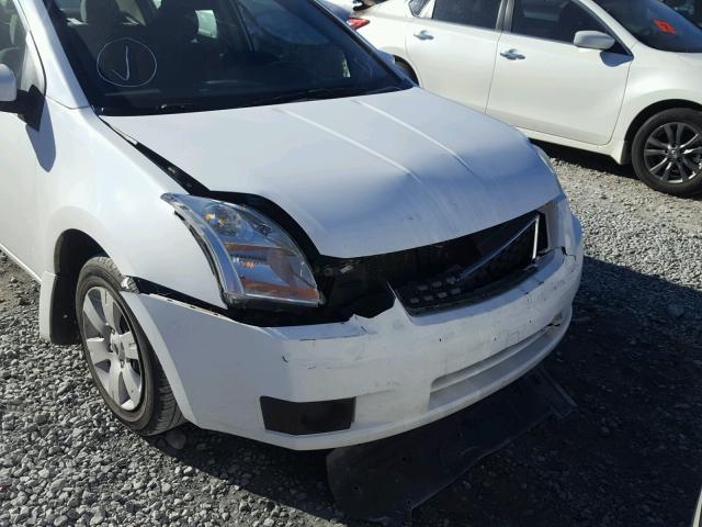 3N1AB61E87L709397 - 2007 NISSAN SENTRA 2.0 WHITE photo 9