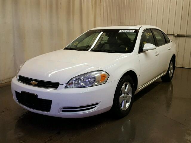 2G1WT58K489210048 - 2008 CHEVROLET IMPALA LT WHITE photo 2