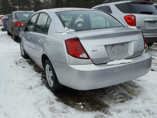 1G8AJ55F16Z114518 - 2006 SATURN ION LEVEL SILVER photo 3