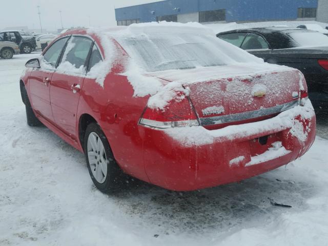 2G1WA5EK7A1215310 - 2010 CHEVROLET IMPALA LS RED photo 3