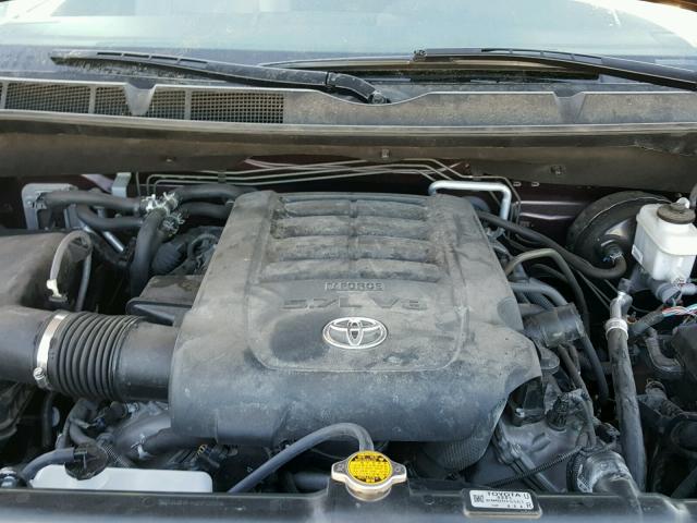 5TDZY5G13DS044606 - 2013 TOYOTA SEQUOIA SR BURGUNDY photo 7