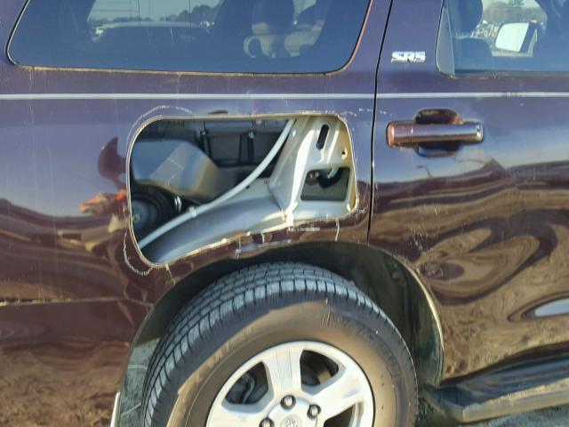 5TDZY5G13DS044606 - 2013 TOYOTA SEQUOIA SR BURGUNDY photo 9